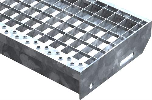 Treppenstufe Blechprofilstufe Stahl verzinkt 100 cm Blechprofil 