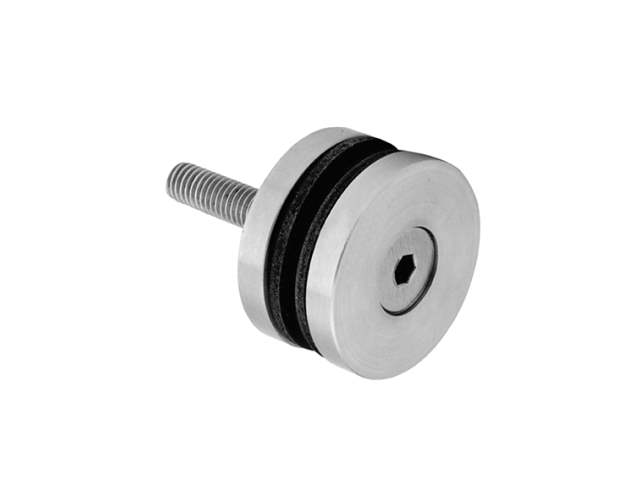 Glas-Punkthalter 40 mm (Flach) mit Schraube V2A