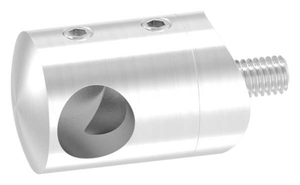 Querstabhalter Ø 22 mm mit Sackloch 12,2 mm (links) | für Ø 33,7 mm