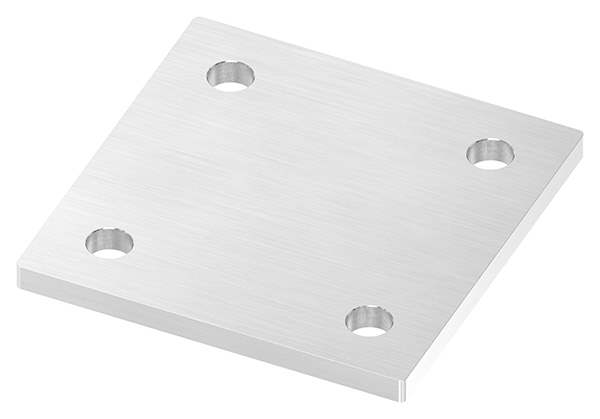 Ankerplatte | Maße: 120 x 120 x 8 mm | mit 4 Bohrungen á Ø 13 mm | V2A