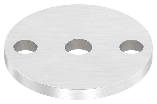 Ankerplatte | Ø 70 x 6 mm | mit Zentrierbohrung: Ø 12,5 mm | V2A
