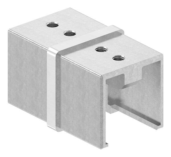 Verbinder | für Quadrat-Nutrohr: 40x40 mm | V2A