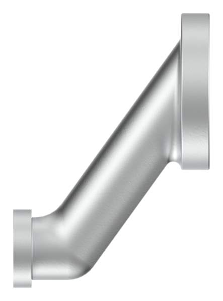 Alu-Türdrücker fest mit Alu-Kurzschild Drückerbeschlag Material Aluminium EV1 