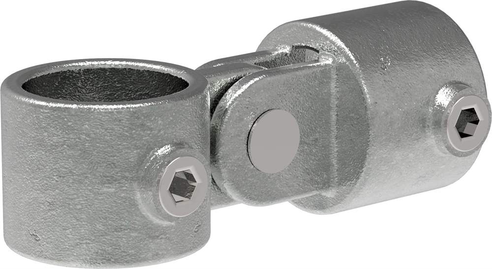 Rohrverbinder Fitting Schrauben Gelenkstück doppelt 90° Ø 26,9-60,3 mm inkl 