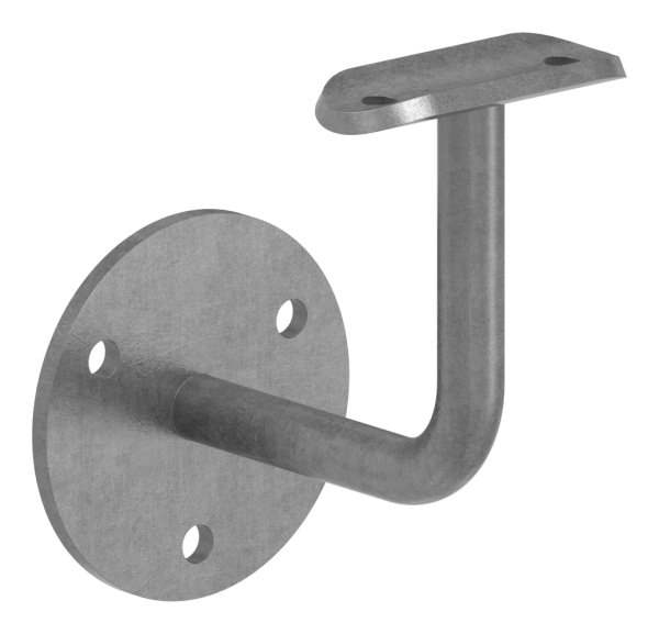 Handlaufhalter | mit Ronde 70x4 mm | für Rohr Ø 42,4mm 3 | Stahl S235JR, roh