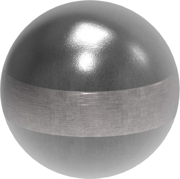 Hohlkugel Stahl Durchmesser 120  mm mit Bodenöffnung 62 mm Pfostenkappe 