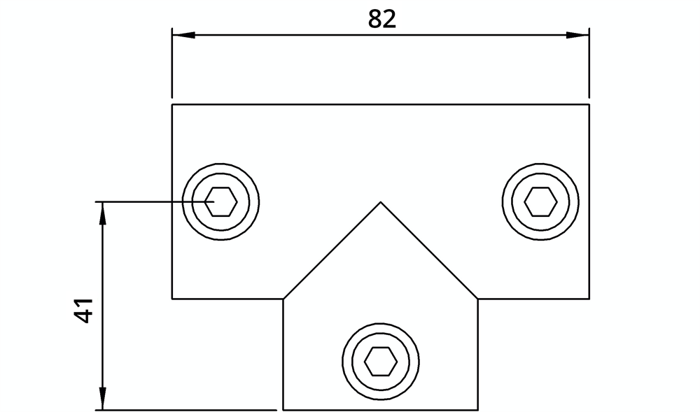 Rohrverbinder | T-Stück lang | 104A27 | 26,9 mm | 3/4 | Temperguss u. Elektrogalvanisiert