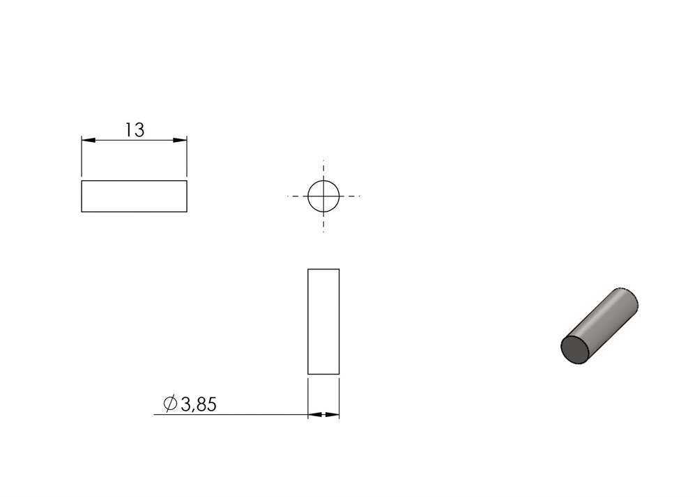 Glasklemme | Maße: 40x28x17,4 mm | Anschluss flach bis Ø 42,4 mm