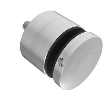Glas-Punkthalter Ø 50 mm für Anschluss flach/gerade V2A Unterteil: 30 mm