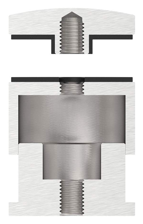 Glas-Punkthalter | Ø 52 mm | Verstellbar | V2A