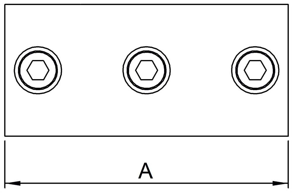 Rohrverbinder | Kreuzstück durchgehend | 119 | 26,9 mm - 60,3 mm | 3/4 - 2 | Temperguss u. Elektrogalvanisiert