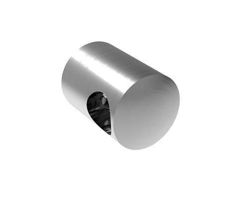 Querstabhalter Ø 22 mm | mit Bohrung: 10 mm | für Anschluss: flach | V2A
