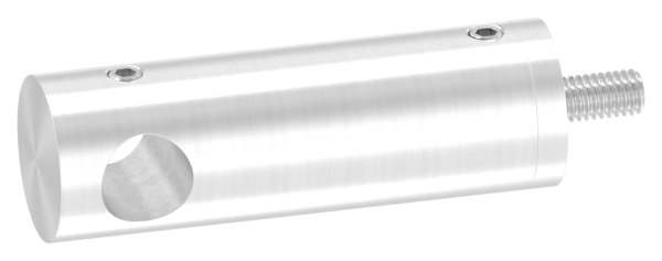 Querstabhalter | Lang | mit Bohrung 12,2 mm | für Anschluss Flach