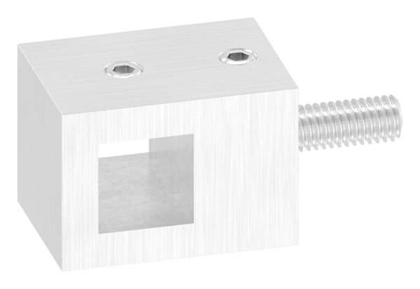 Querstabhalter Vierkant mit Borhung 12x12 mm und f