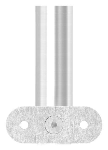 Handlaufhalter mit Halteplatte für flachen Anschluss V2A
