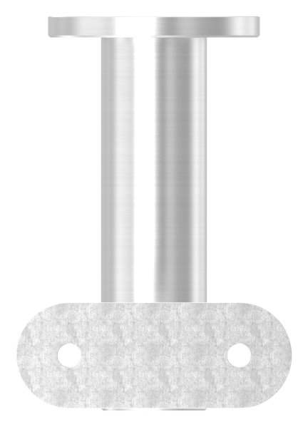 Handlaufhalter höhenverstellbar mit Halteplatte für flachen Anschluss V2A