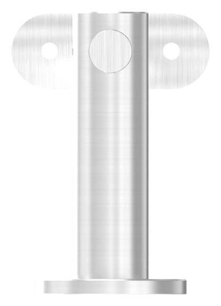 Handlaufhalter höhenverstellbar mit Halteplatte für Ø 42,4 mm V2A