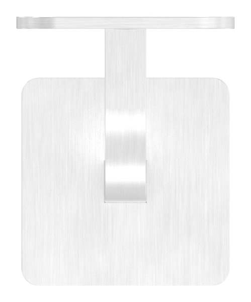 Handlaufhalter mit Cliprosette und Halteplatte für Vierkantrohr V2A