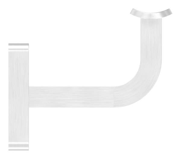 Handlaufhalter mit Cliprosette und Halteplatte für Ø 42,4 mm V2A