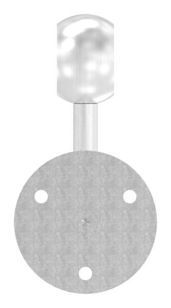 Handlaufhalter mit Kugelring für Rundrohr Ø 33,7 mm V2A