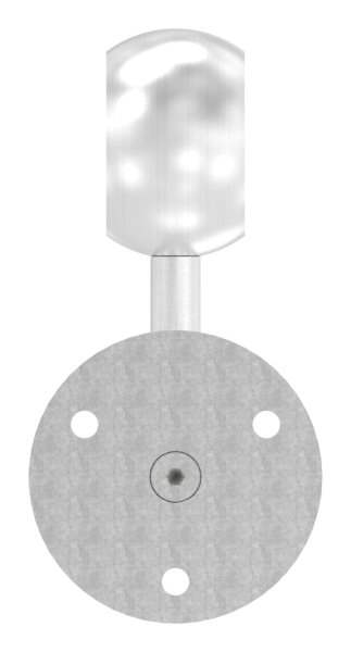 Handlaufhalter mit Kugelring für Rundrohr Ø 42,4 mm V2A