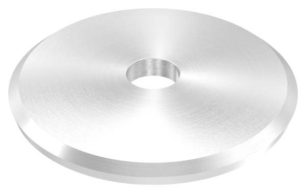 Ankerplatte | Ø 70 x 5 mm | gewölbt | mit Zentrierbohrung: Ø 10 mm | V2A