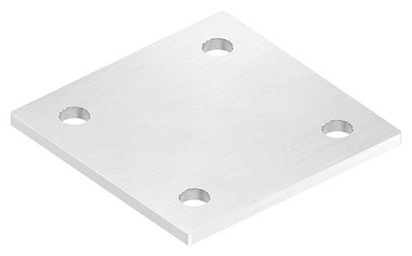 Ankerplatte | Maße: 120 x 120 x 6 mm | mit 4 Bohrungen á Ø 13 mm | V2A