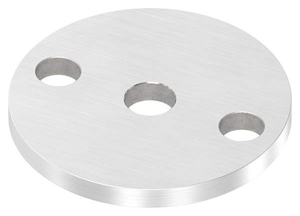 Ankerplatte | Ø 70 x 6 mm | mit Zentrierbohrung: Ø 12,5 mm | V2A