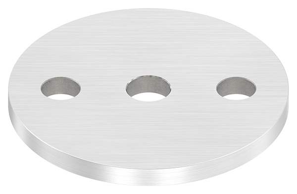 Ankerplatte | Ø 80 x 6 mm | mit Zentrierbohrung: Ø 12,5 mm | V2A