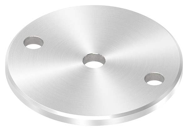 Ankerplatte | Ø 100 x 6 mm | mit Zentrierbohrung: Ø 12,5 mm | V2A