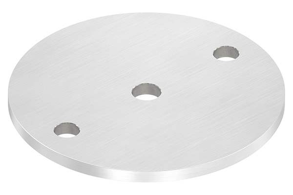 Ankerplatte | Ø 120 x 6 mm | mit Zentrierbohrung: Ø 12,5 mm | V2A