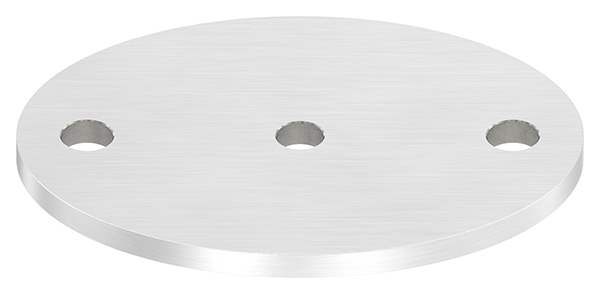 Ankerplatte | Maße: 120 x 88 x 6 mm | mit Zentrierbohrung: Ø 10 mm | V2A