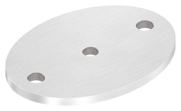 Ankerplatte | Maße: 120 x 88 x 6 mm | mit Zentrierbohrung: Ø 10 mm | V2A