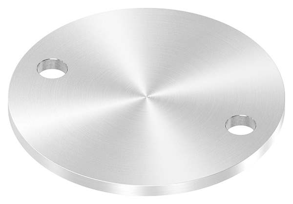 Ankerplatte | Ø 120 x 6 mm | mit 2 Bohrungen á Ø 13 mm | V2A