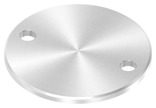 Ankerplatte | Ø 120 x 6 mm | mit 2 Bohrungen á Ø 13 mm | V2A