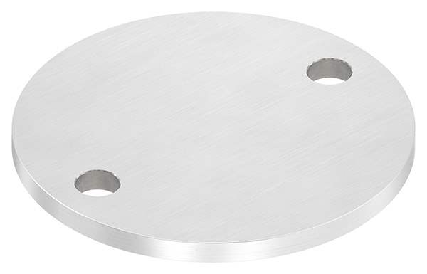 Ankerplatte | Ø 100 x 6 mm | mit 2 Bohrungen á Ø 11 mm | V2A