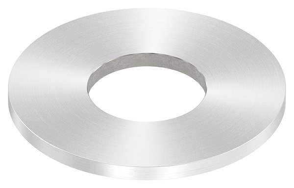 Ankerplatte | Maße: 100x6 mm | Rundschliff und Mittelbohrung | V2A