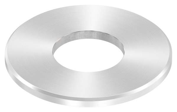 Ankerplatte | Maße: 100x6 mm | Rundschliff + Fase und Mittelbohrung | V2A