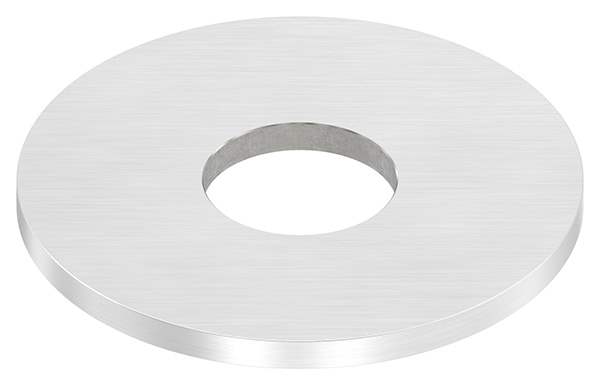 Ankerplatte | Maße: 100x6 mm | Längsschliff und Mittelbohrung | V2A