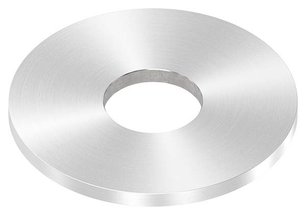 Ankerplatte | Maße: Ø 100x6 mm | Rundschliff + Mittelbohrung | V2A
