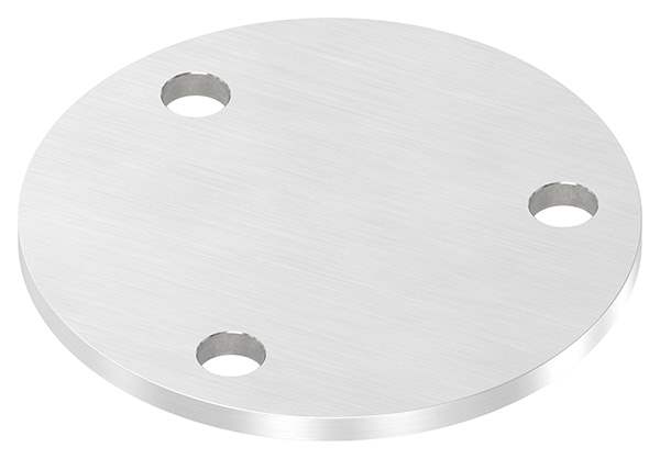 Ankerplatte | Maße: 120x6 mm | Längsschliff | V2A