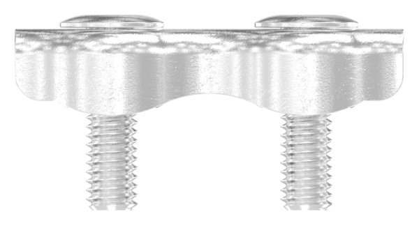 Duplexklemme | für Seil Ø 2 mm - 8 mm | V4A
