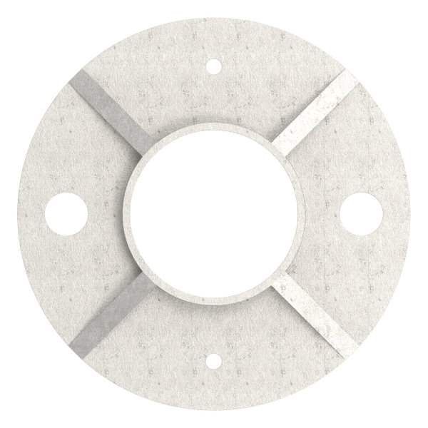 Ankerplatte | Maße: Ø 100 mm | für Rundrohr: Ø 42,4 mm | V4A