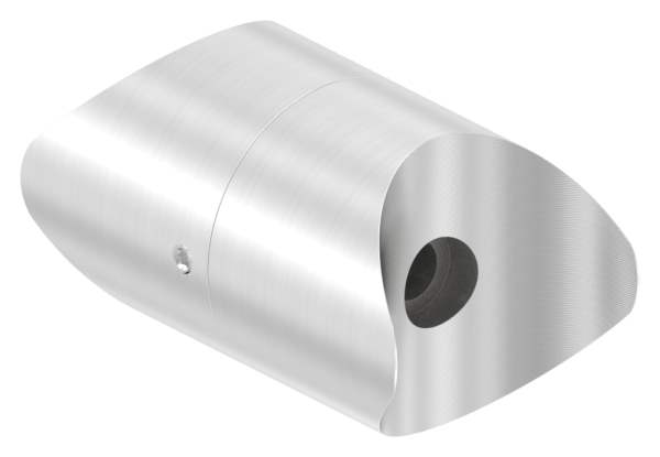 Rohrverbindungsstück verstellbar für Rundrohr Ø 48,3 mm V2A