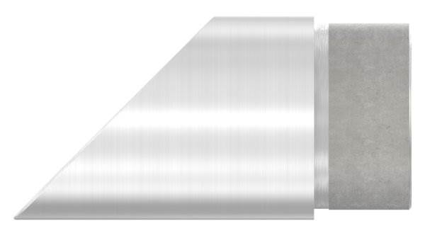 Endstück 45°, für Rundrohr Ø 42,4x2,0 mm V2A