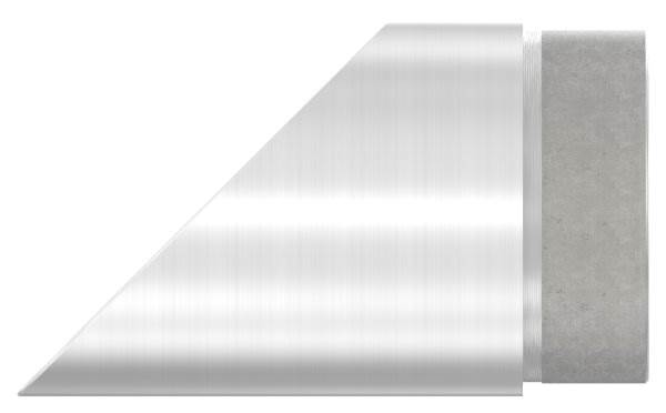 Endstück 45°, für Rundrohr Ø 60,3x2,0 mm V2A
