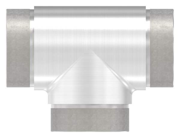T-Stück mit gleichen Abgängen für Rundrohr Ø 60,3x2,0 mm V2A