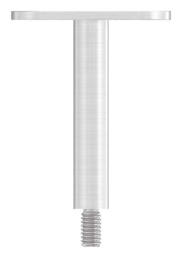 Stift mit Halteplatte | Anschluss: flach | V2A