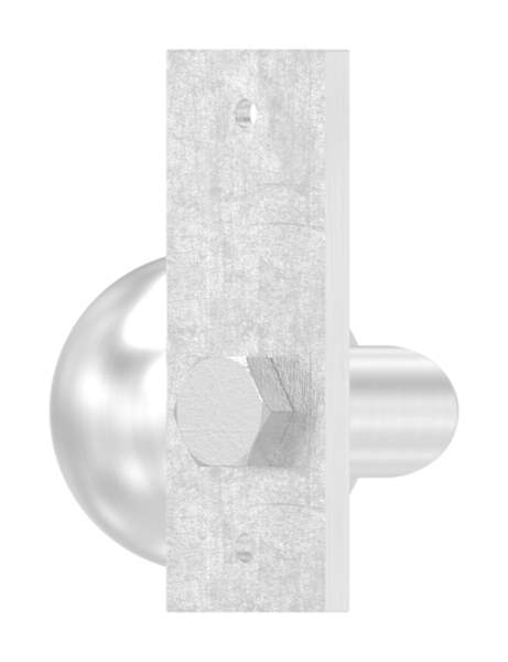 Türdrücker mit Kugel Ø 50 mm feststehend V2A links und rechts verwendbar