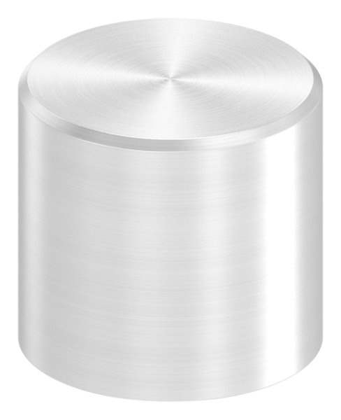 Endkappe für Rundmaterial Ø 12 mm | Flach
